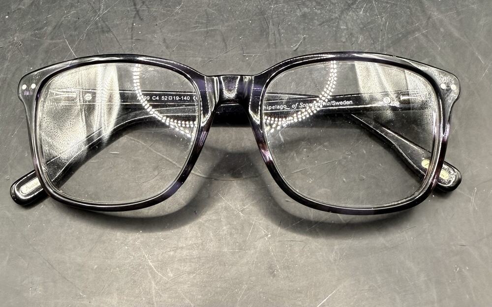 Archipelago of Scandinavia Sweden A999 C4 Eyeglass Frames 52‑19‑140 Purple